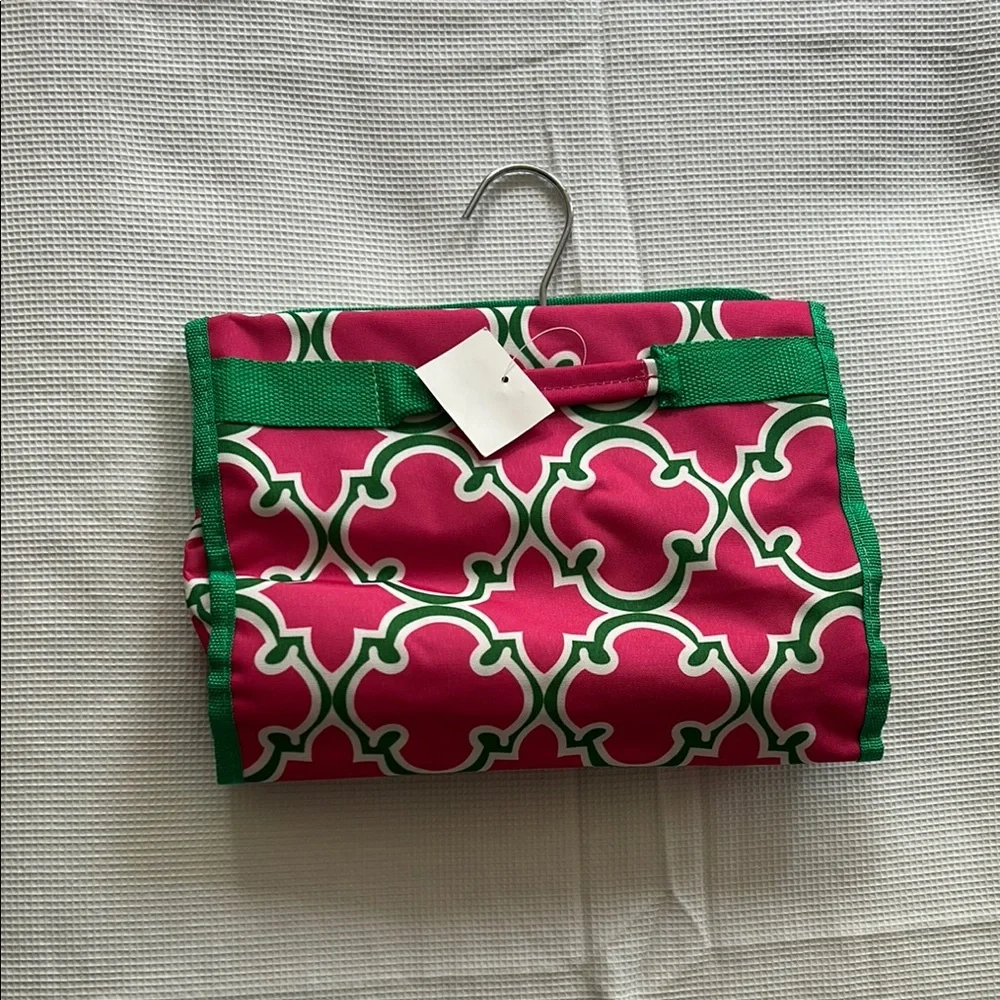 Pink and Green Patterned Foldable Bag